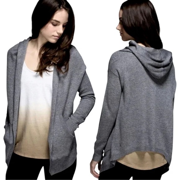 lululemon athletica Sweaters - Lululemon Cabin Yogi Wrap Cardigan Gray